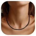 thumbnail image 1 of ChainsProMax Black Snake Choker Necklace Women 12 inch+9cm Chic Dainty Choker Chain Layered Necklace, 1 of 8