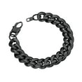 thumbnail image 1 of ChainsProMax Bracelet Men Black Chain Stainless Steel Bike Chain Bracelet 14MM 19CM Chunky Fashion Jewelry, 1 of 9