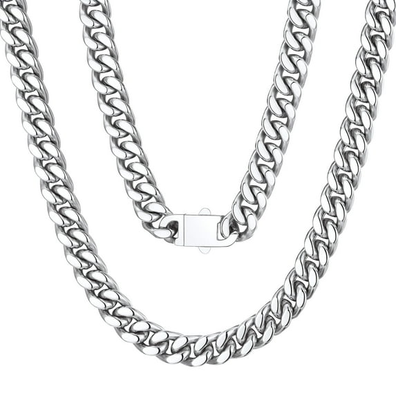 ChainsProMax Chain Link Necklace 26inch Stainless Chain Mens Long Chain Necklace Gift for Dad Father Son Husband
