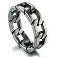 thumbnail image 1 of ChainsProMax Chain Ring for Men Size 9 Stainless Steel Cool Rings Black Ring Mens Rings, 1 of 8