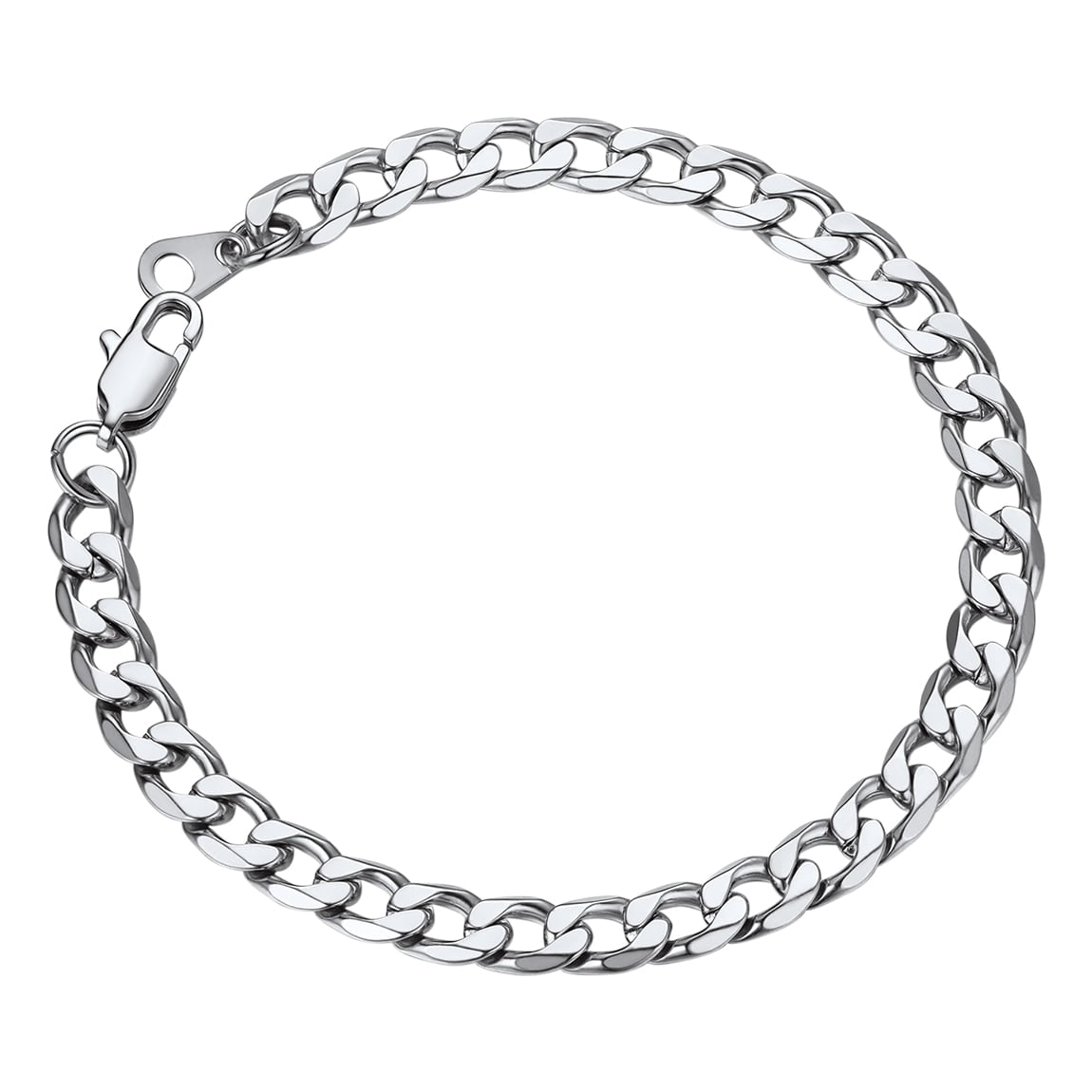 ChainsProMax Cuban Chain Bracelet Stainless Steel Bracelets for Men 6mm