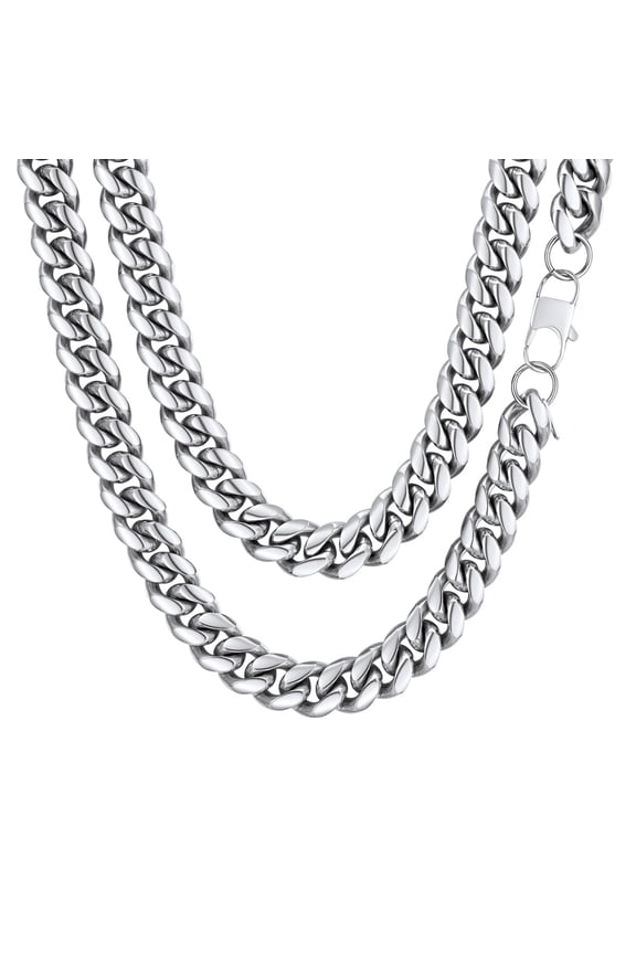 Cuban Link Chain Necklace Men 30inch 14MM Hip Hop Neck Chan Dad Mens Gifts