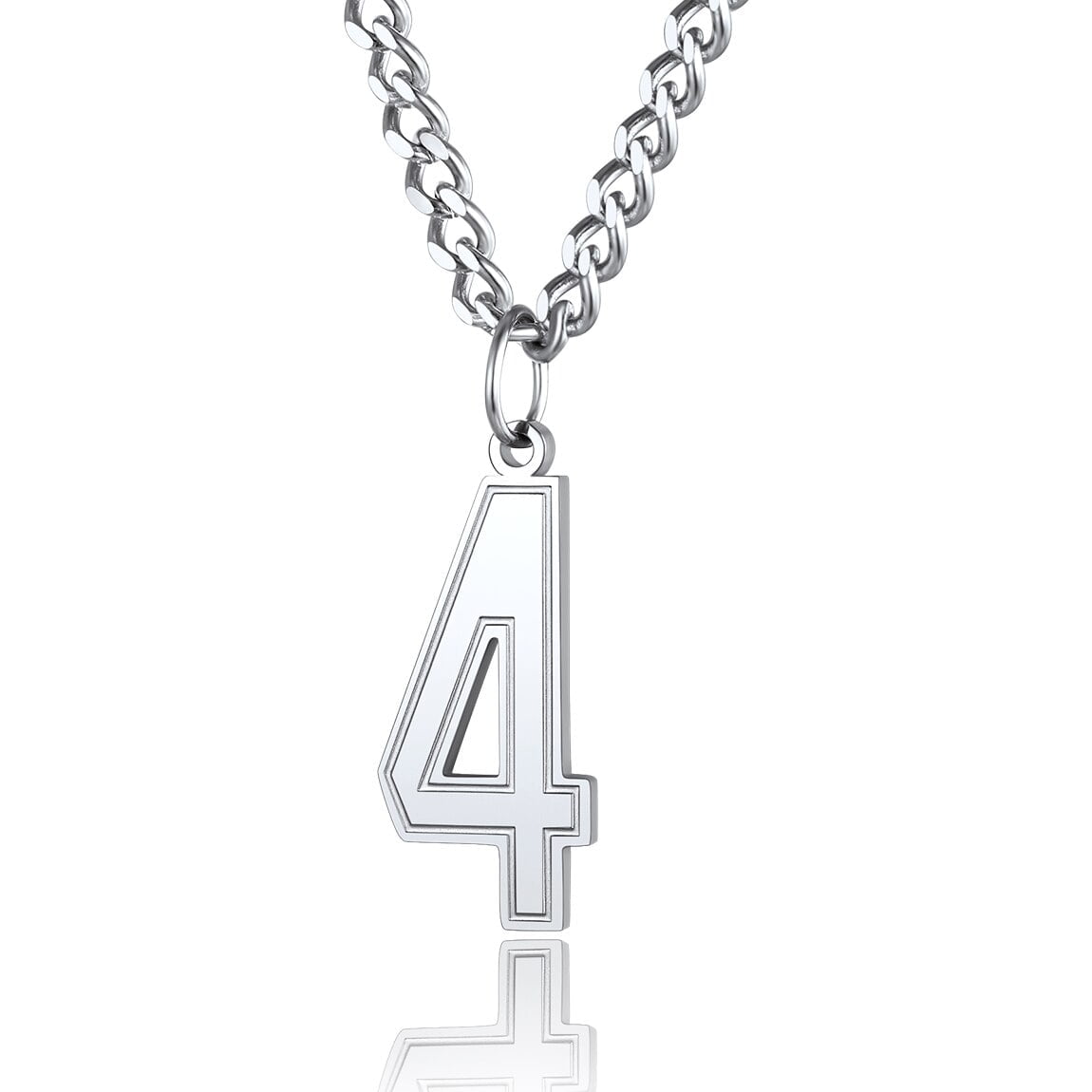 ChainsProMax Football Number Chain 4 Charm Pendant and Chain Sports ...