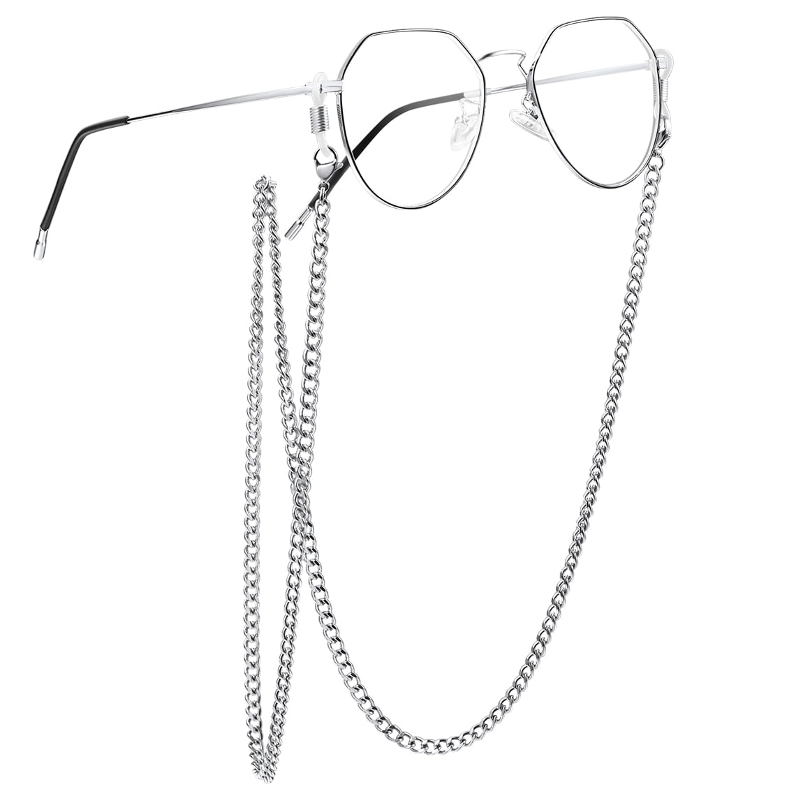 ChainsProMax Glasses Chain for Men 28" Stainless Cuban Chain Eye
