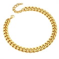 thumbnail image 1 of ChainsProMax Gold Chain Necklaces for Mens Stainless Steel Chain Choker 14 inch 12mm, 1 of 8