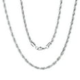 thumbnail image 1 of ChainsProMax Men 3mm Twist Rope Necklace Replacement Chain for Pendant Charm 18"-30" 316L Stainless Steel Necklace Gift for Dad Father Son, 1 of 9