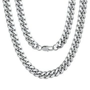 ChainsProMax Men Stainless Steel Neck Chains 24 inch 10MM Punk Rock Jewelry Mens Gifts for Dad
