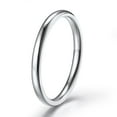 thumbnail image 1 of ChainsProMax Men/Women Classic Plain Ring, 2/4/6/8mm Wedding Band, Gold Plated/Stainless Steel/Black, 1 of 8
