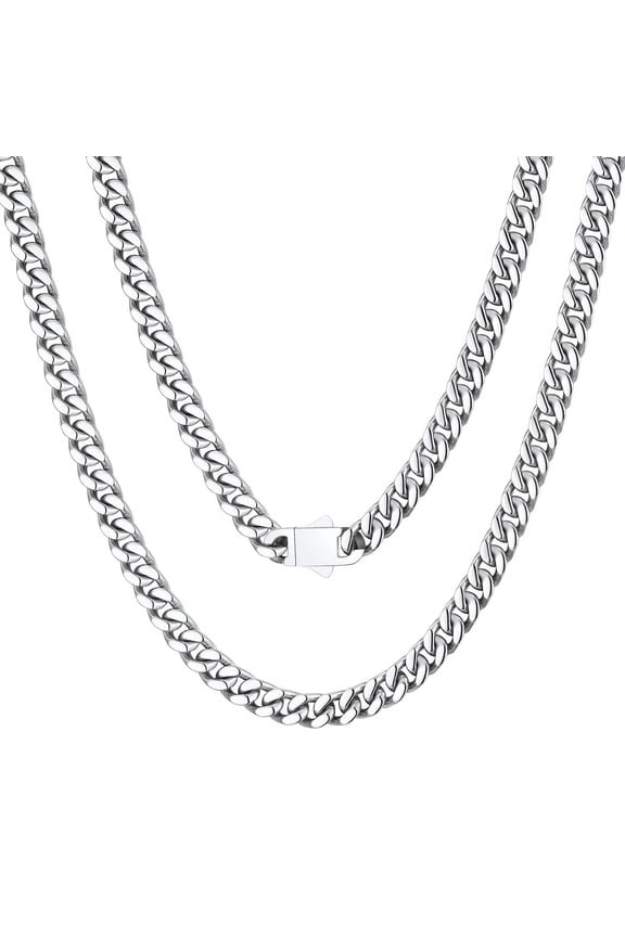 Men's Chains Necklaces 26inch Man Necklace Cuban Link Chain Mens Stainless Steel Chain