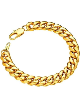  Classical Royal Bracelet Men Women Punk Simple Square Bracelets  Gold Color Stainless Steel Bracelets for Men Jewelry : Clothing, Shoes &  Jewelry