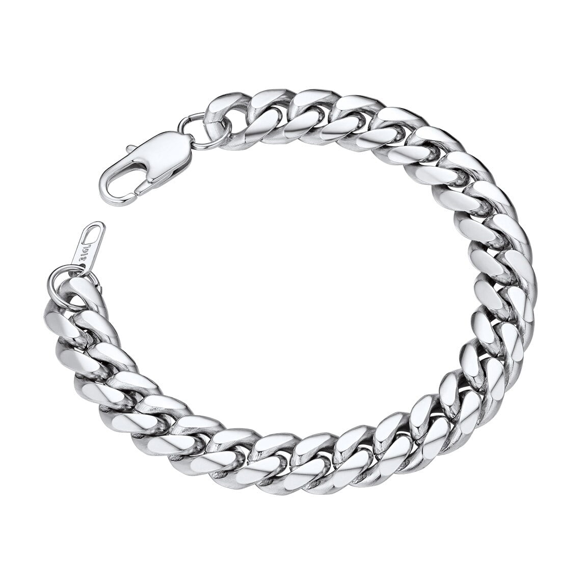 ChainsProMax Mens Chain Bracelet Stainless Steel Curb Chain Bracelet ...