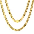 thumbnail image 1 of ChainsProMax Mens Chains 5mm 30inch Necklace Chain for Men Gold Plated Necklace Men, 1 of 8