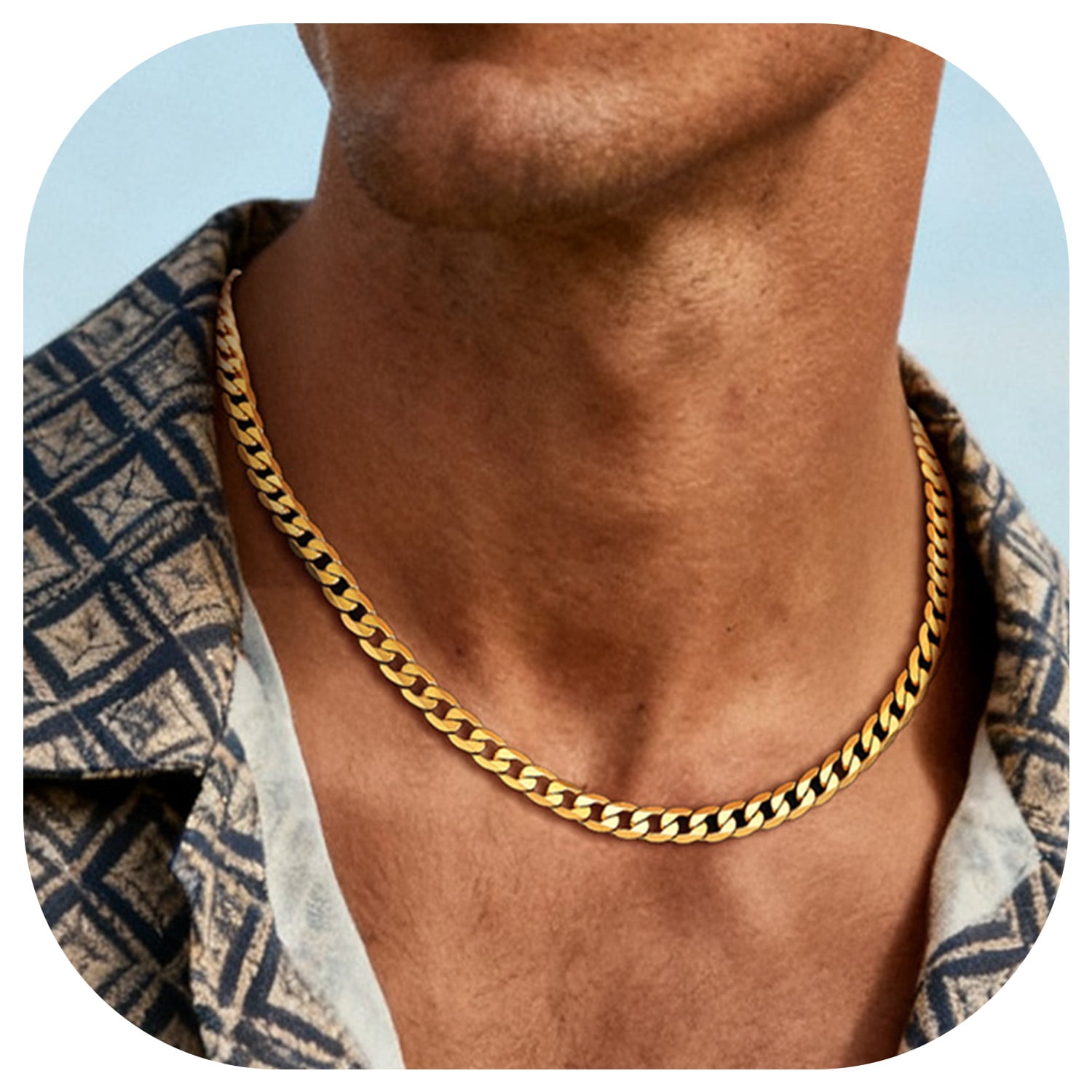 two tone zales mens gold chains