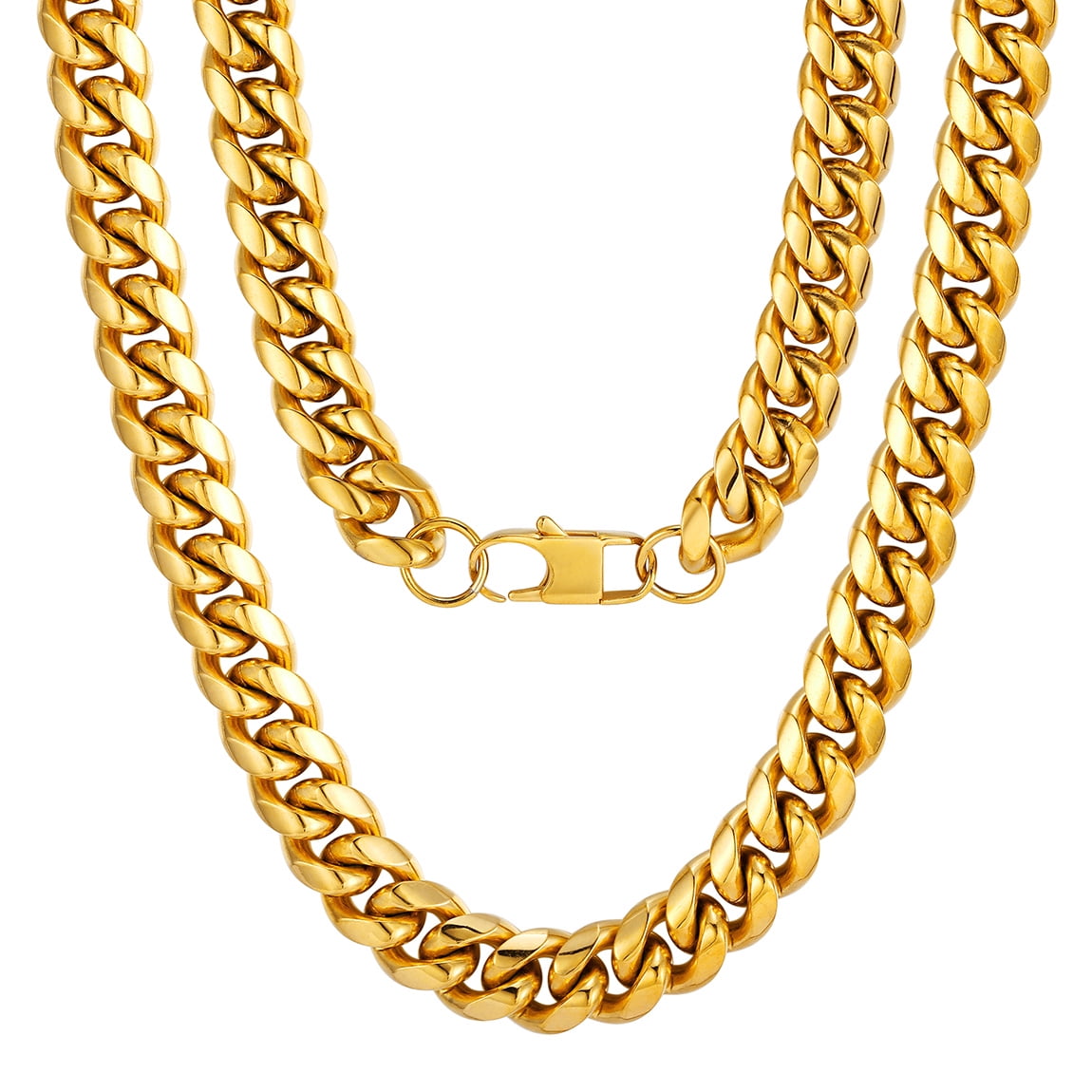 ChainsProMax Mens Gold Chains 20inch 18K Gold Filled Male Jewelry Mens
