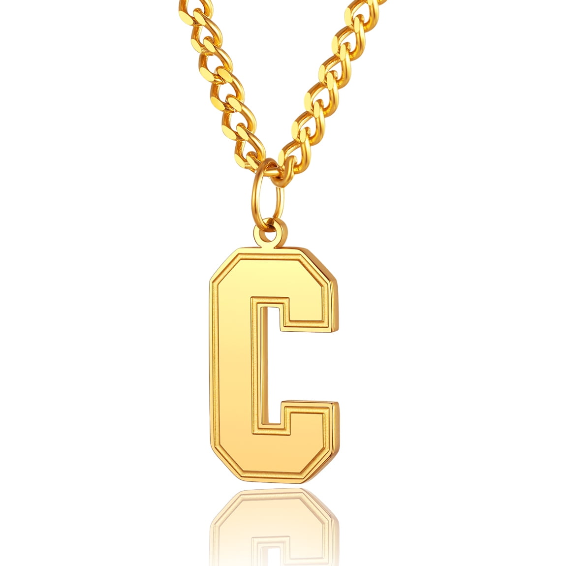 Buy C Charizma Gold Letter Pendant 18 KT yellow gold (1.055 gm). | Online  By Giriraj Jewellers