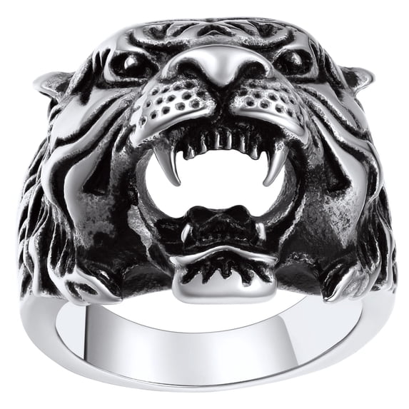 ChainsProMax Mens Rings Size 13 Stainless Steel Rapper Statement Rings