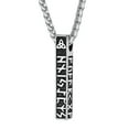 thumbnail image 1 of ChainsProMax Mens Viking Necklace Stainless Steel Rectangular Column Rune Necklace for Men Nordic Jewelry, 1 of 8
