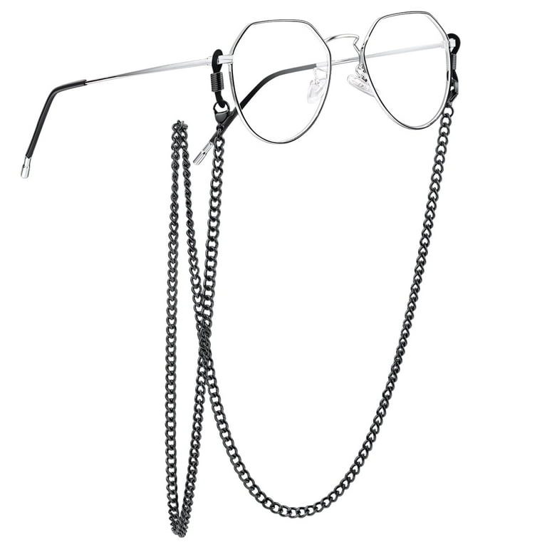 ChainsProMax Men's Long Eyeglass Chain Necklace with Ends