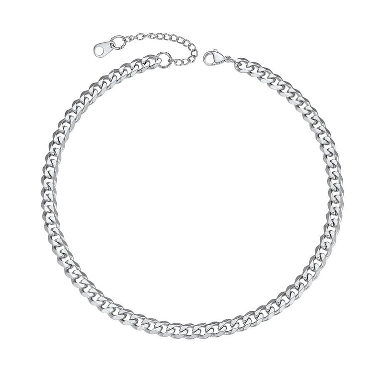 Stainless Steel Necklace Chain Bulk  Wholesale Stainless Steel Chains -  5pcs 40 5cm - Aliexpress