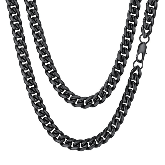 ChainsProMax Stainless Steel Cuban Chain Necklace 22 Inch Jewelry Mens Gifts Fathers Day Jewelry Gift
