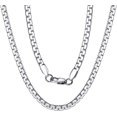 ChainsProMax Stainless Steel Flat Box Chain Male Necklace 18 inch 4mm