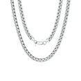 thumbnail image 1 of ChainsProMax Stainless Steel Flat Box Chain Male Necklace 26inch 8mm Hip Hop Jewelry, 1 of 7