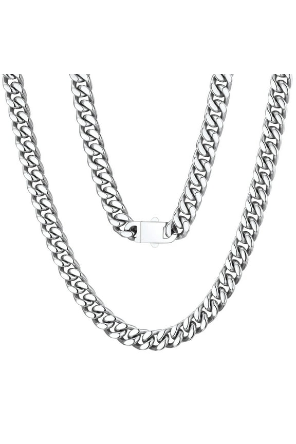 Stainless Steel Necklace for Men Silver Color 20inch Neck Chains Mens Stainless Steel Chain
