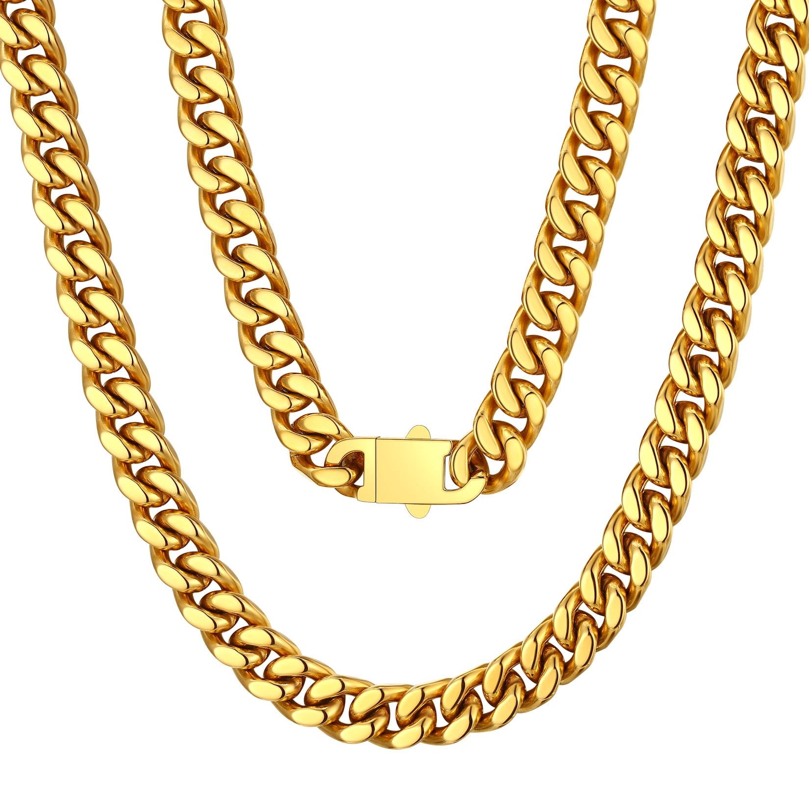 ChainsProMax Thick Gold Chain 20inch Gold Necklace for Men Heavy Gold Chains for Men
