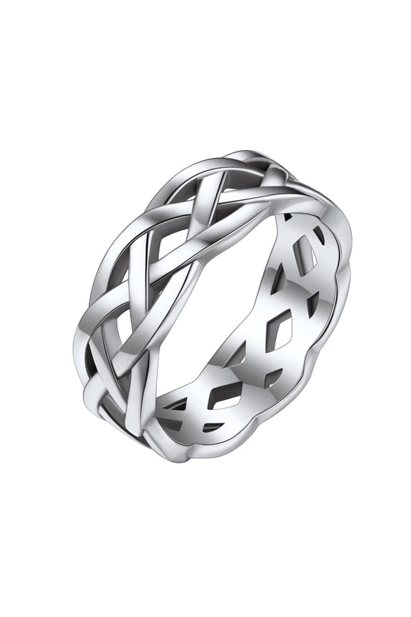 Thumb Ring Men Stainless Steel Irish Style Knot Knot Rings Size 11 Wedding Bands
