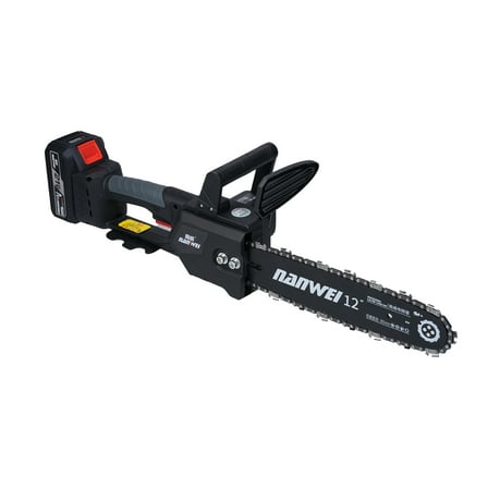 Chainsaw 12inch Cordless Chainsaw Electric Chainsaw 21V 4000mah Battery Safety Lock Battery Operated Saw With Brushless Motor For Cutting Trees Garden Pruning