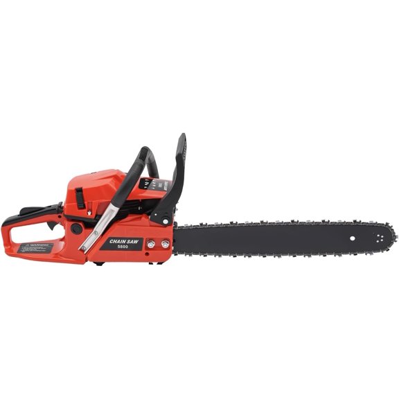 Chainsaw 58CC Power Chain Saw,20 Inch Guide Board Chain saws 2-Stroke Gasoline Handheld Cordless Petrol Chain Saws for Trees Gas Powered Farm, Ranch and Garden Tools