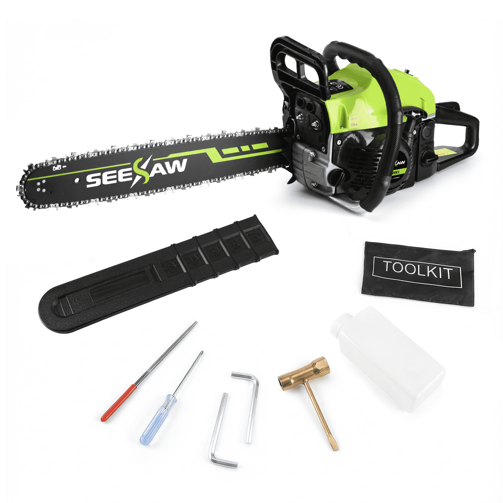 Chainsaw 6220CL Green Two-Stroke Engine 3.0 Horsepower