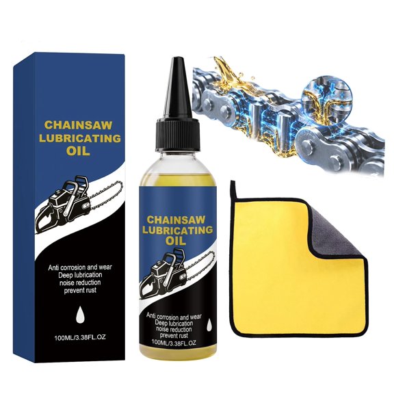 Chainsaw Bar & Chain Oil, Anti-Wear Chain Lubricant,100ml Rust Protection (1 Pcs)
