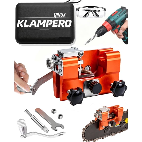 Chainsaw Blade Sharpener – Manual Portable Chain Sharpening Tool Kit, Compact Precision Maintenance Tool for 4–22 Inch Chainsaws, Outdoor Equipment Care Use