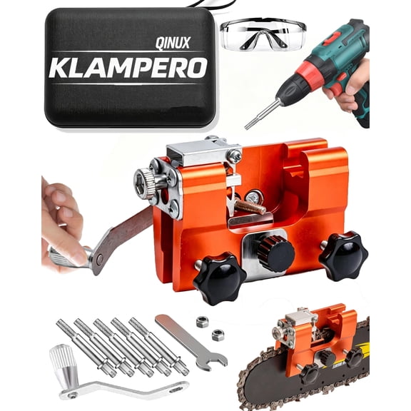 Chainsaw Blade Sharpener – Manual Portable Chain Sharpening Tool Kit, Compact Precision Maintenance Tool for 4–22 Inch Chainsaws, Outdoor Equipment Care Use