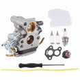 thumbnail image 1 of Chainsaw Carburetor 574719402 545072601 for 235 235E 236 240 240E,1*Carburetor 1*Gasket 2* Filter 1*Tube 1*Air Filter 1*Tool-Splined21 1* 1*Pirmer Bulb,silver, 1 of 8