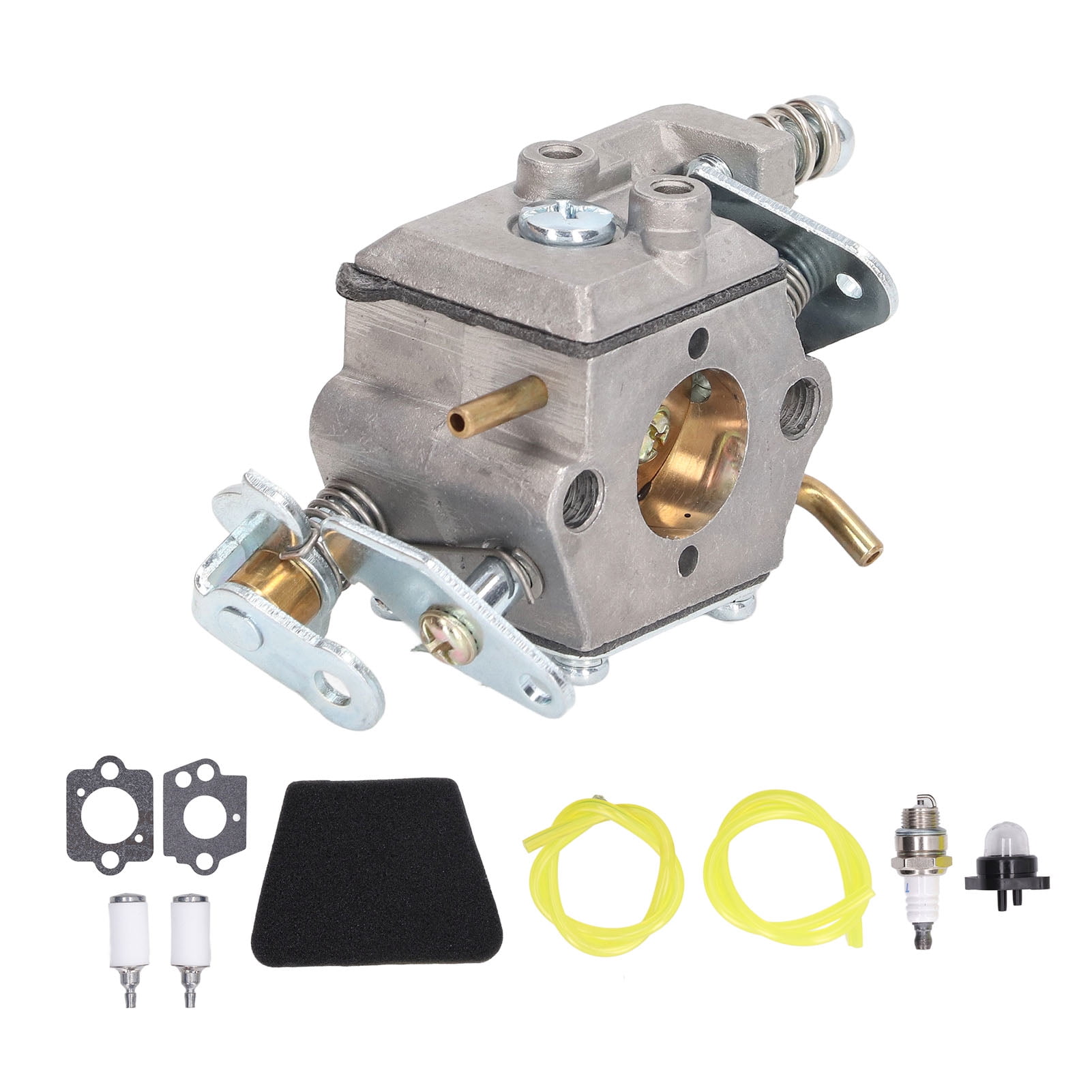 Chainsaw Carburetor Kit Aluminum Carburetor Assembly with Fuel Pipe and