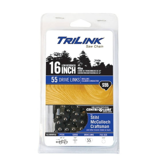 Chainsaw Chain 3/8 LP Semi-Chisel .050 Gauge 55 Drive Links for Stihl 009 S55-91PX