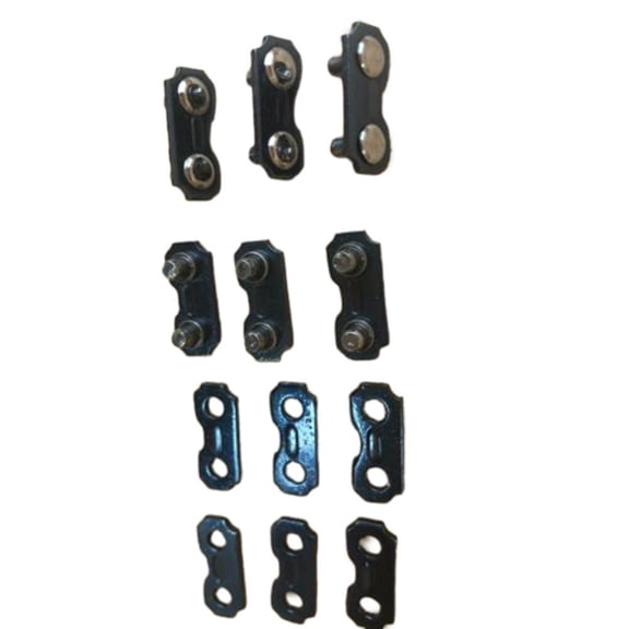 Chainsaw Chain Link Black Chainsaw Parts Accessories Garden Power Equipment 12Pcs 17.4Mm X 7.4Mm Chainsaw Accessories