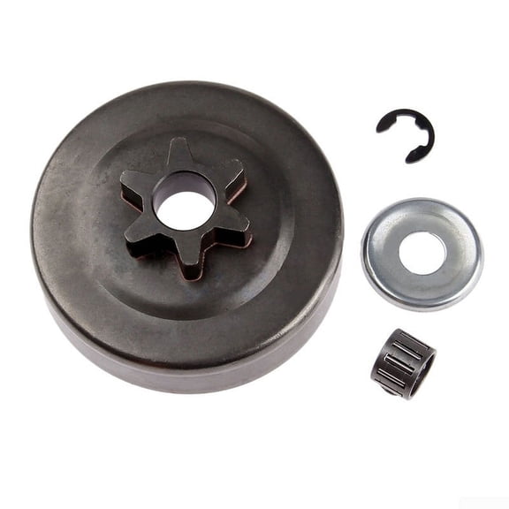 Chainsaw Clutch Drum Sprocket 3/8 6T Washer E-Clip Kit for MS170 MS180 MS 210