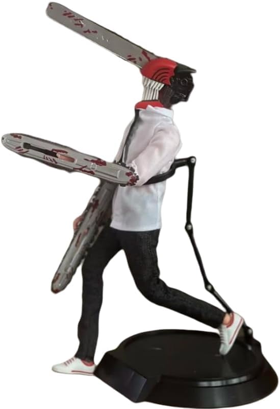 Chainsaw Figure Movable Standing Chainsaw Figurine 20cm/7.9inch PVC Characters Collectible Handicrafts Souvenirs for Anime Fans Gifts