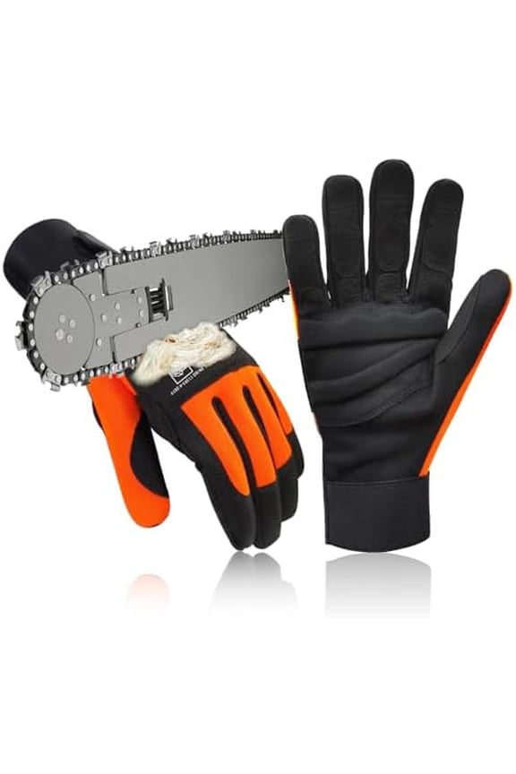 Chainsaw Gloves, Left Hand Protection, Class 1, Latest Standard EN ISO 11393-4, EN 388: 4122X