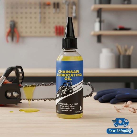 Chainsaw Lubricating Oil,Bar and Chain Anti-Rust Lubricant for Gas and Electric Saws,3.4 fl oz Precision Drip Bottle for Garden and Logging Use