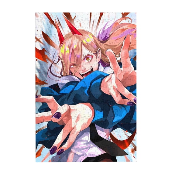 Chainsaw Man 300 Piece Puzzles,Wooden Jigsaw Puzzle,Home Decor Birthday Party Gift,Fun And Challenging Family Games