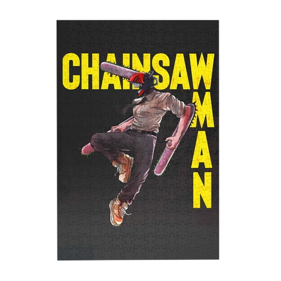 Chainsaw Man 300 Piece Puzzles,Wooden Jigsaw Puzzle,Home Decor Birthday Party Gift,Fun And Challenging Family Games