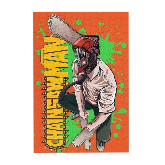 Chainsaw Man 300 Piece Puzzles,Wooden Jigsaw Puzzle,Home Decor Birthday Party Gift,Fun And Challenging Family Games