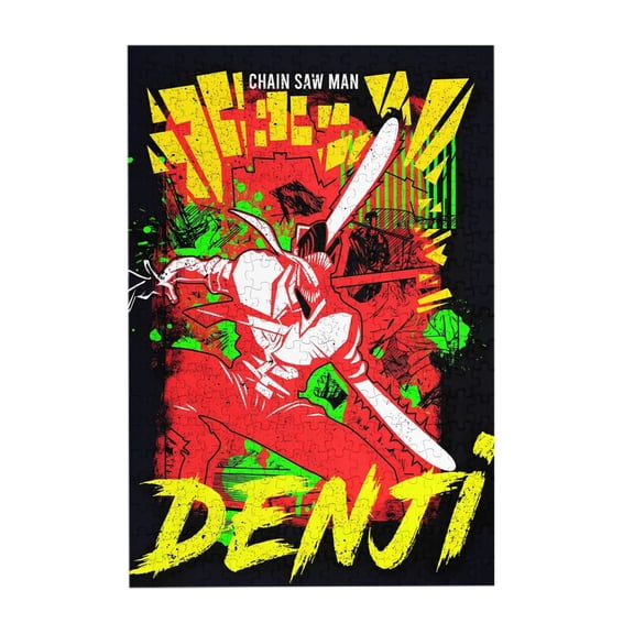 Chainsaw Man 300 Piece Puzzles,Wooden Jigsaw Puzzle,Home Decor Birthday Party Gift,Fun And Challenging Family Games