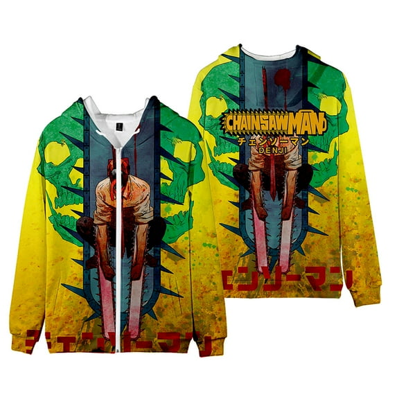 Chainsaw Man 3D Print Comic Unisex Zipper Hoodies Sweatshirts Fashion Autumn Winter Men/Women Coats