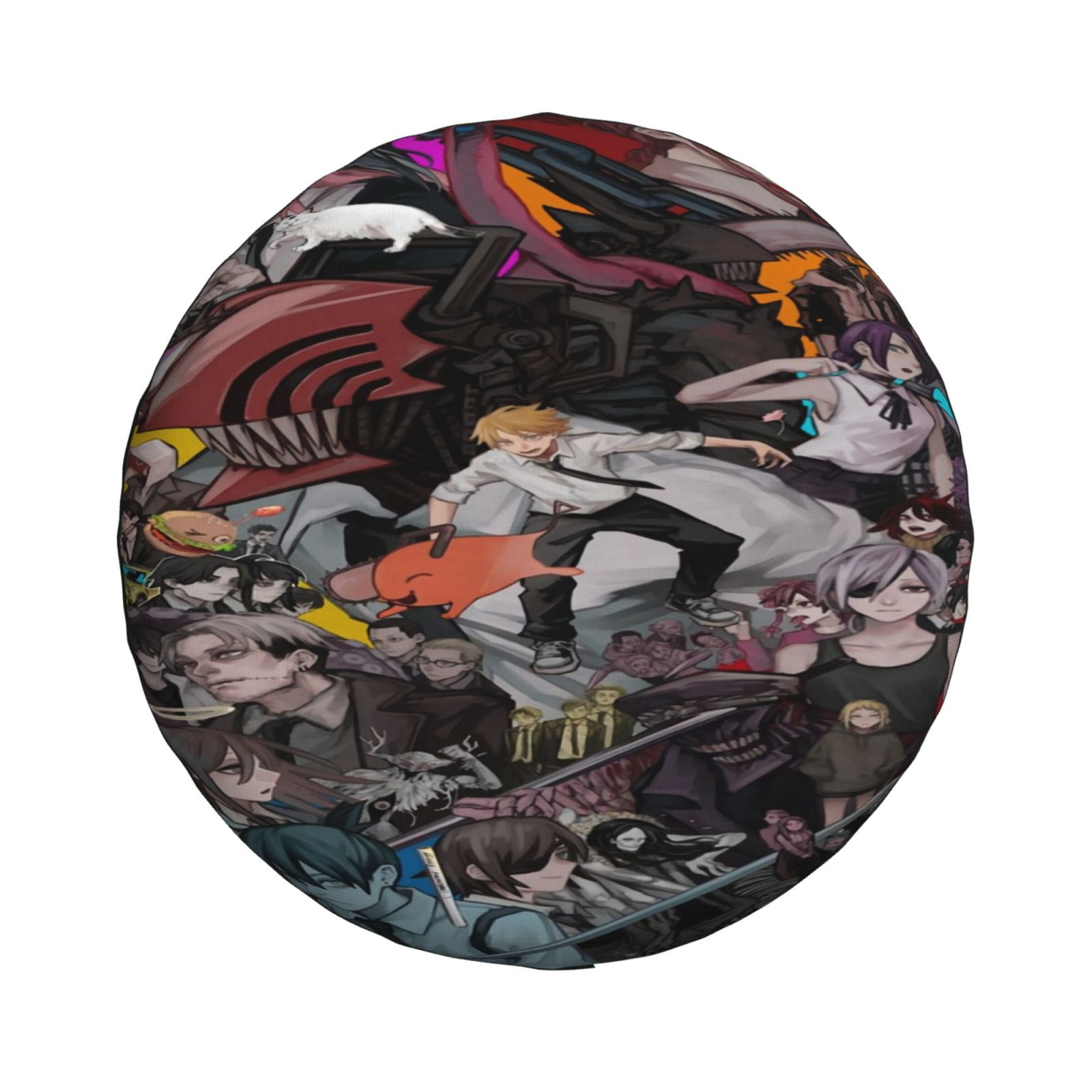 Chainsaw Man Anime Spare tire cover wheels protect General Purpose