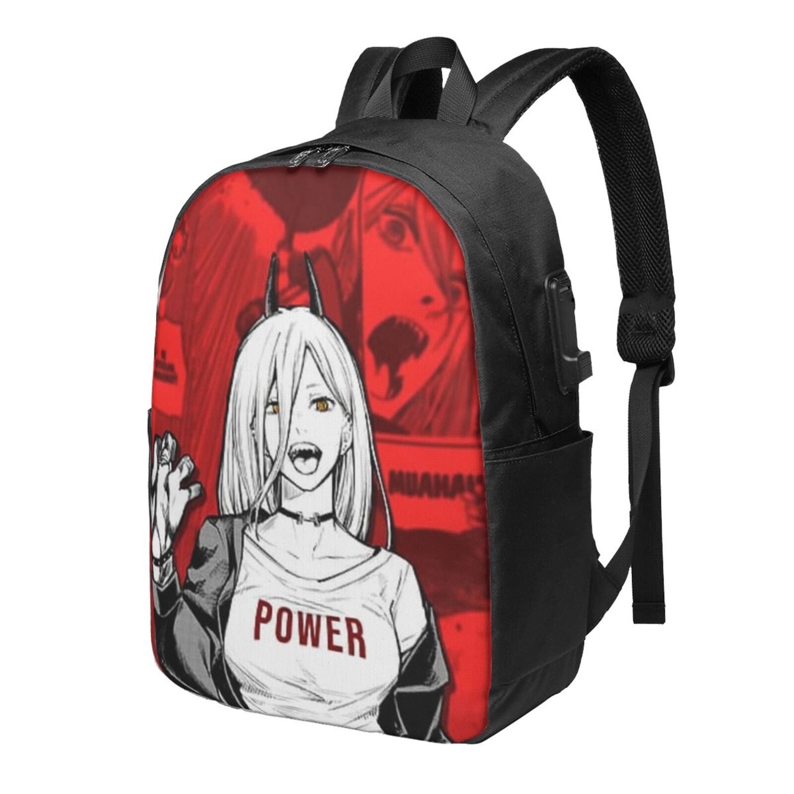 awesomebackpack PEAK【M size】 Chainsaw Man Backpack For Men Women Teen , Water Resistant